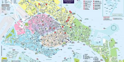 Venice walking tour map - Walking map of Venice italy (Italy)
