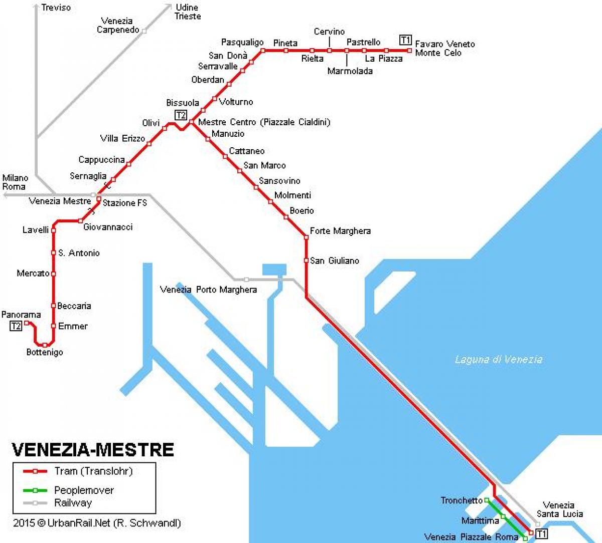 Mestre Train Station Map 