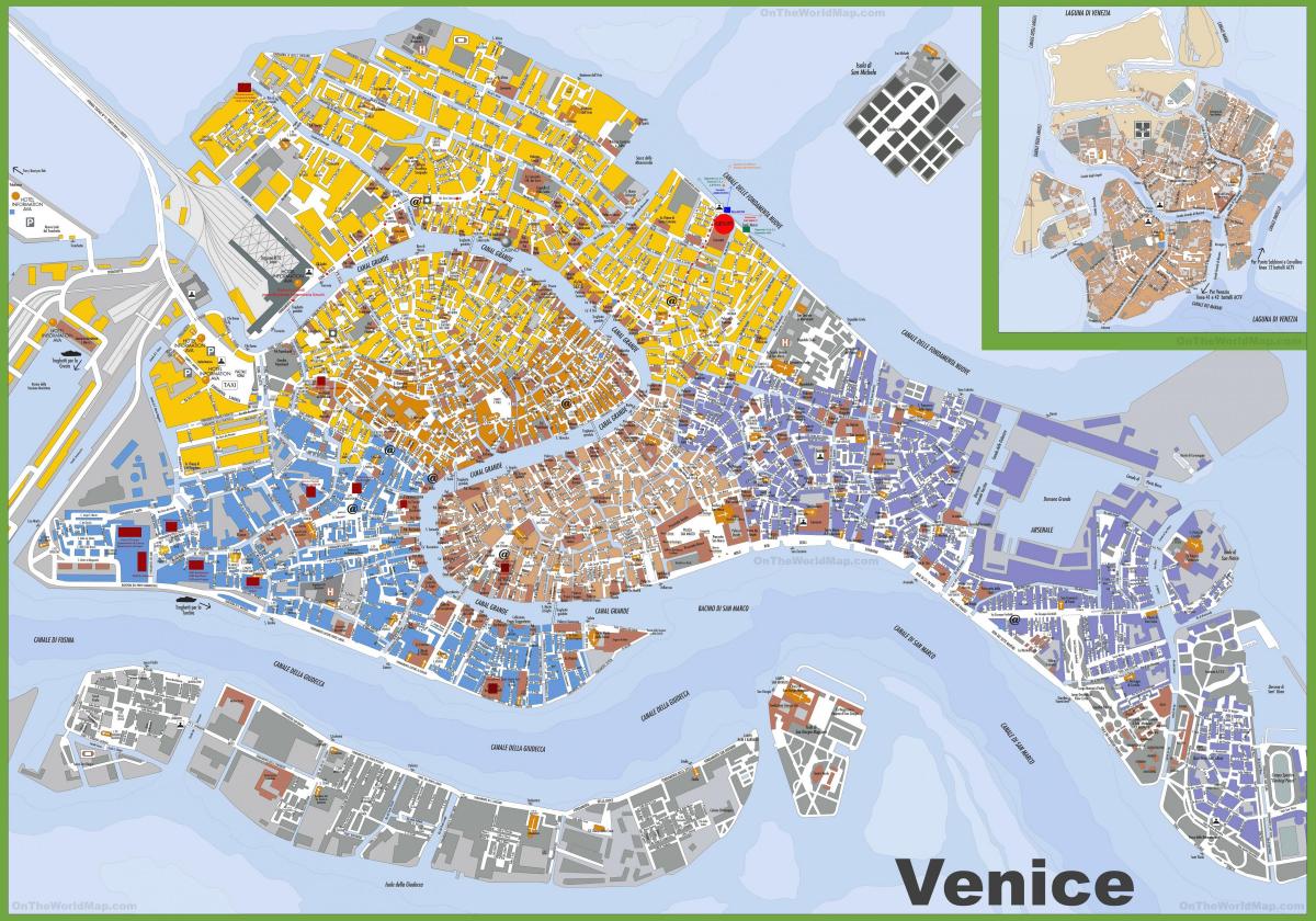 detailed map of Venice
