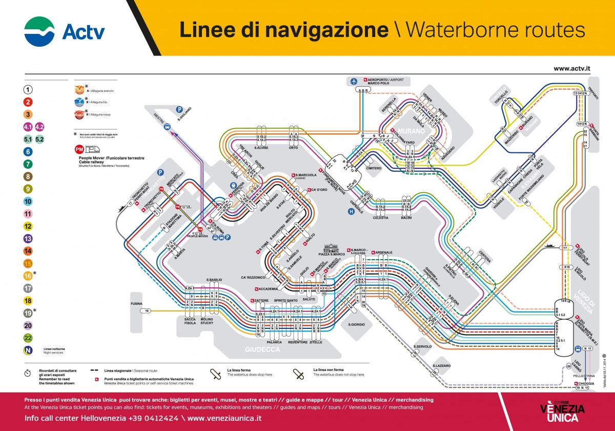 Venice Transport Map 