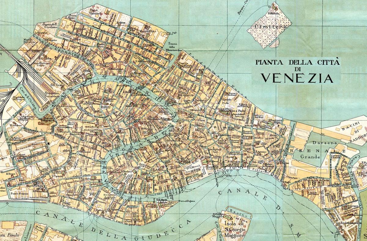 antique map of Venice