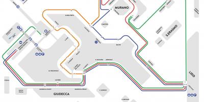 Alilaguna Venice map