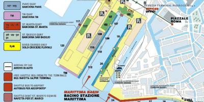 Map of port of Venice