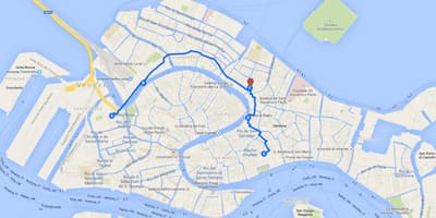 St mark's square Venice italy map