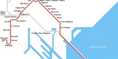Venice railway station map