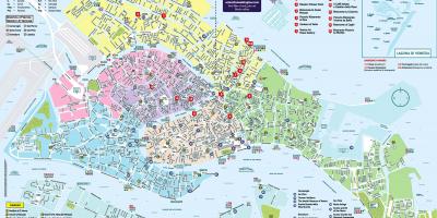 Map of Venice italy attractions