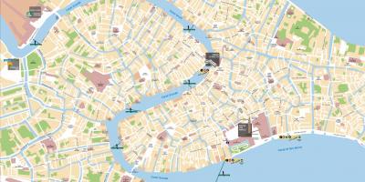 Map of Venice gondola route