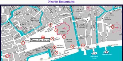 Map of Venice piazza