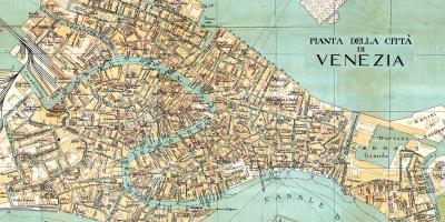 Antique map of Venice